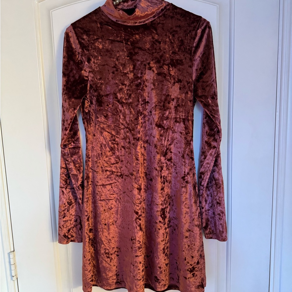 Kimchi Blue Brown Sheath Dress with Bell Sleeves